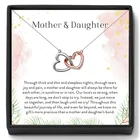 Ожерелье с двойной цепочкой в форме сердца для мамы и дочки, рождественский подарок, роскошная женская цепочка до ключиц