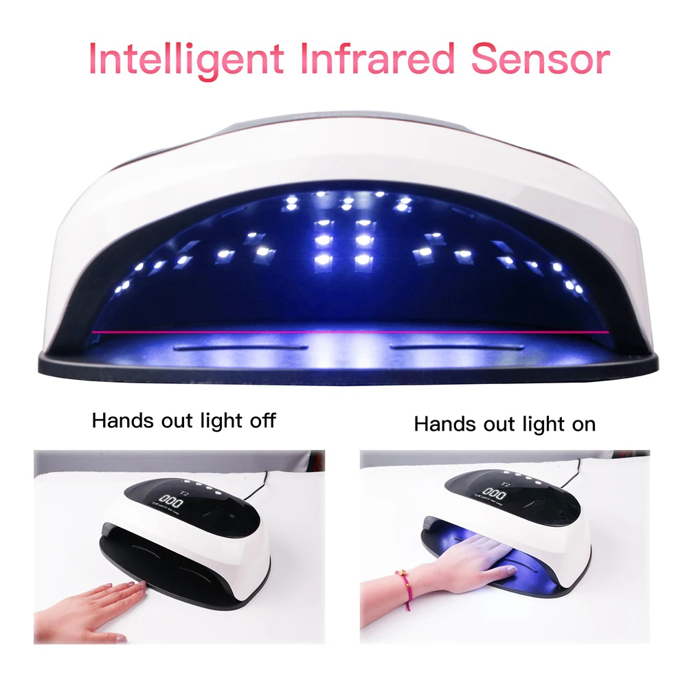 Светодиодная лампа для сушки ногтей 72 Вт 36 шт. светодиодный маникюрный УФ-гель с