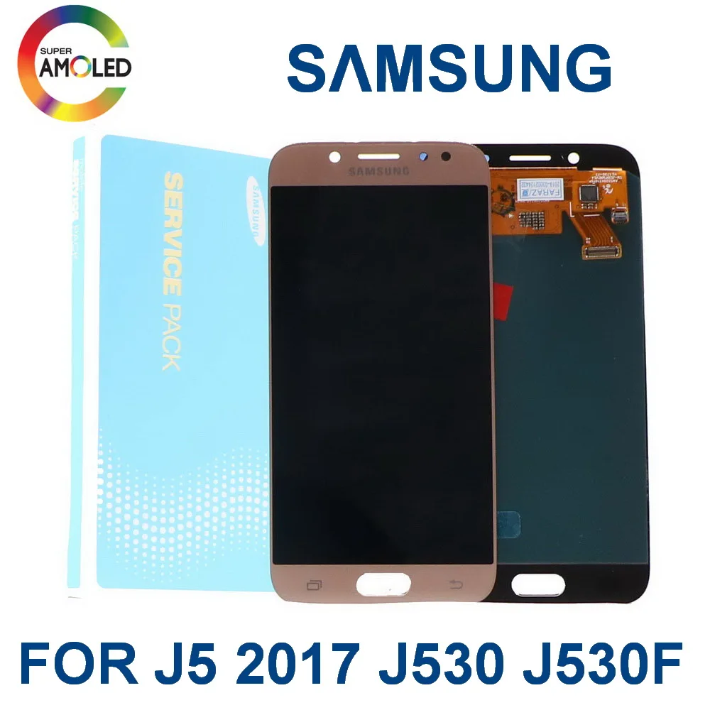 Оригинальный супер AMOLED экран 5 2 &quotдля SAMSUNG GALAXY J530 J530F SM J5 2017 ЖК дисплей сенсорный