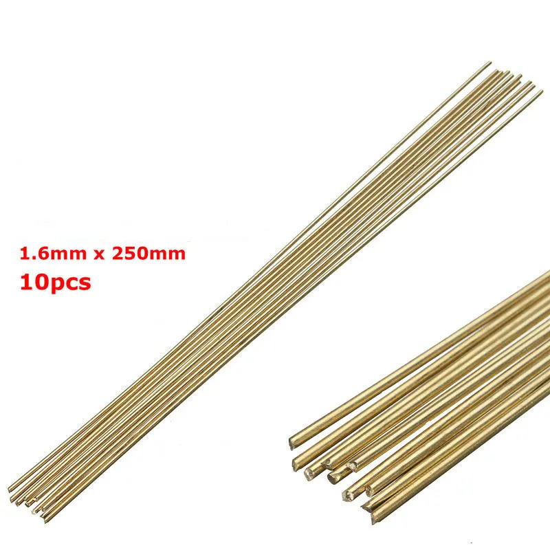 

10pcs Welding Rods 250mm length 1.6mm dia Gold Sifbronze Brazing Rods Brass K Gold Platinum Jewelry Welding Tools