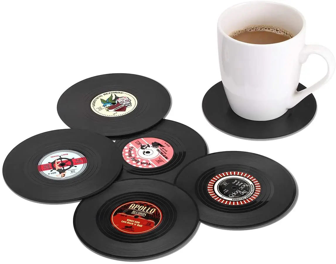 Funny Cd Cup Mats Kitchen Accessories Tools
