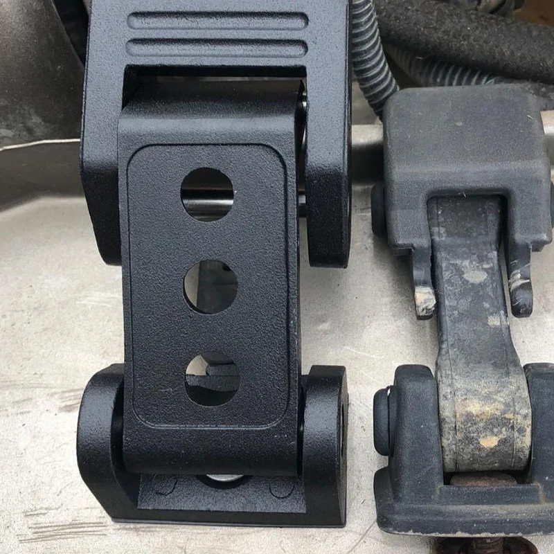 

Hood Latches, Aluminum Hood Catch Latch Set for Jeep Wrangler TJ 1997-2006, Eliminates Hood Flutter