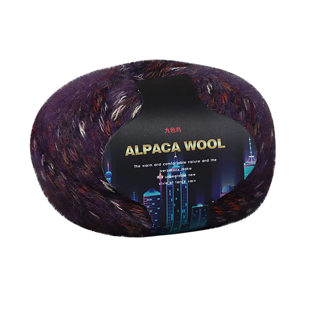 Красочные Alpacawool ручной вязки пальто свитер шарф линии из толстой шерсти инновационные и удобные товары для дома - Цвет: K