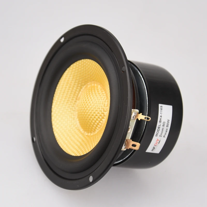 HIFIDIY в прямом эфире, Hi-Fi, 4 дюйма 4," мидбаса НЧ-динамик 4/8 OHM 50W Стекло волокна Вибрационный бассейна громкоговоритель BK4-116S