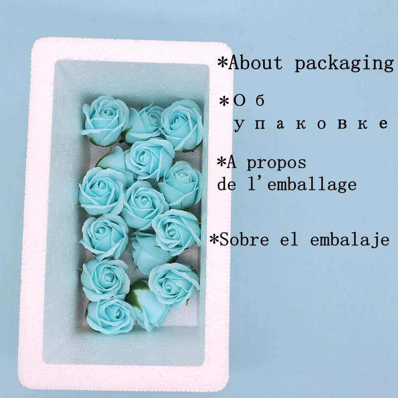 

50Pcs/Set Bath Body Flower Floral Soap Rose Flower Head Artificial Flower For Wedding Decoratio Valentine'S Day Gift Fake Flower