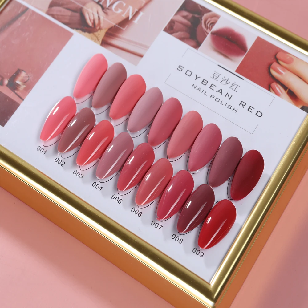 Набор полуперманентных гель-лаков для ногтей, Базовое покрытие для  маникюра, гибридные Лаки, Бесплатная карта для дизайна ногтей, 9 шт. |  AliExpress