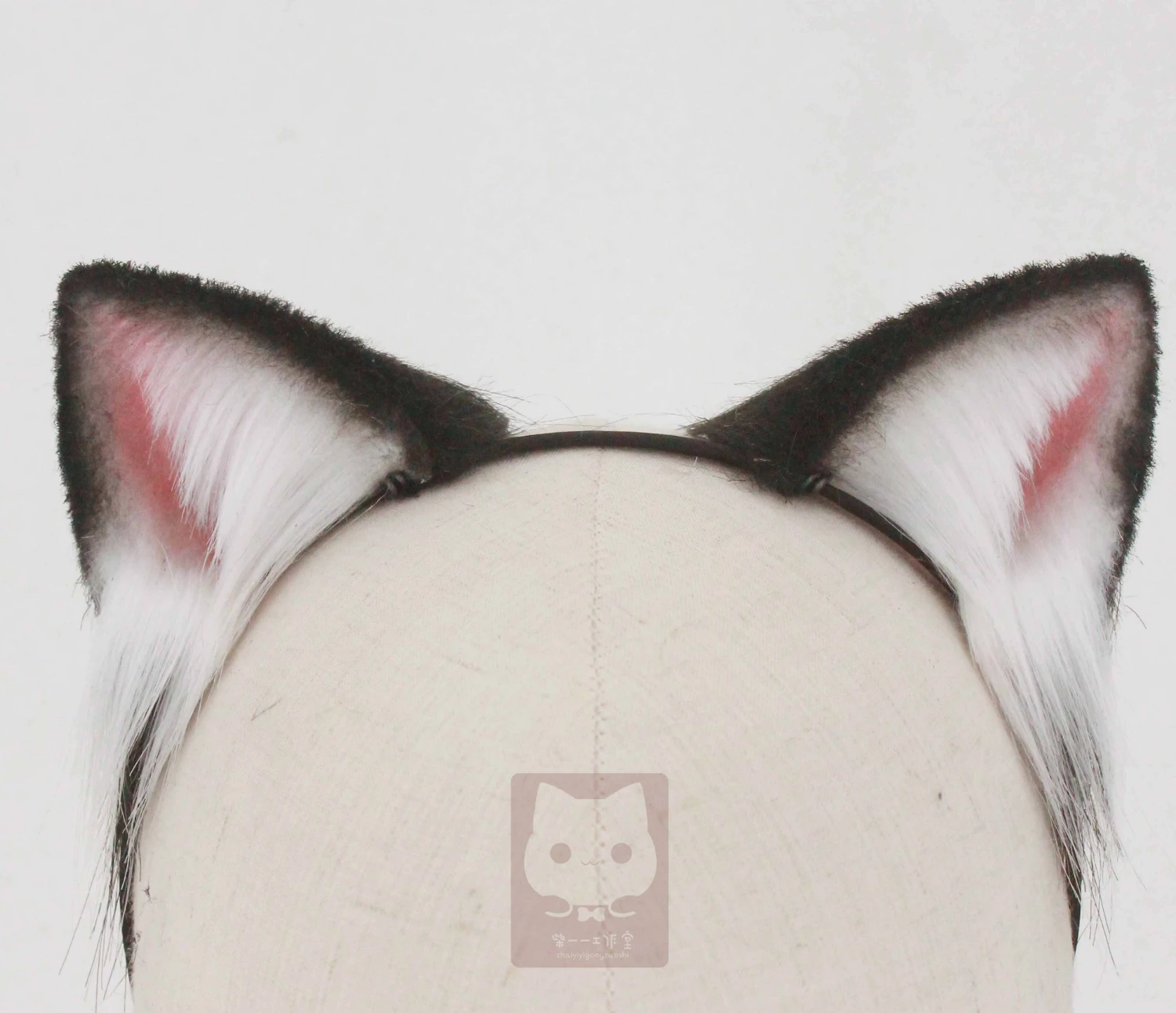 MMGG ручной работы черный Кот neko уши обруч для волос для аниме Лолита косплей костюм аксессуары