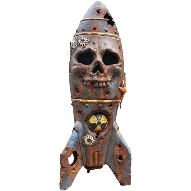 

Halloween Skull Bomb-Small Nuclear Warhead Decoration D Creative Retro Home Gardens Park Ornament