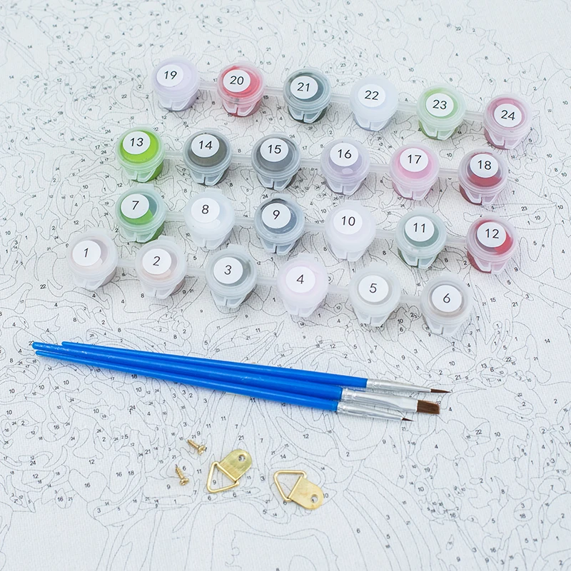 GATYZTORY DIY HandPainted Oil Painting Paint By Numbers For Adults Children Owl Picture Colouring Unique Gift Home Decor | Дом и сад