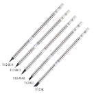 Черные наконечники для паяльника T12, 5 шт.лот, искусственная кожа, бессвинцовый наконечник для паяльника Hakko