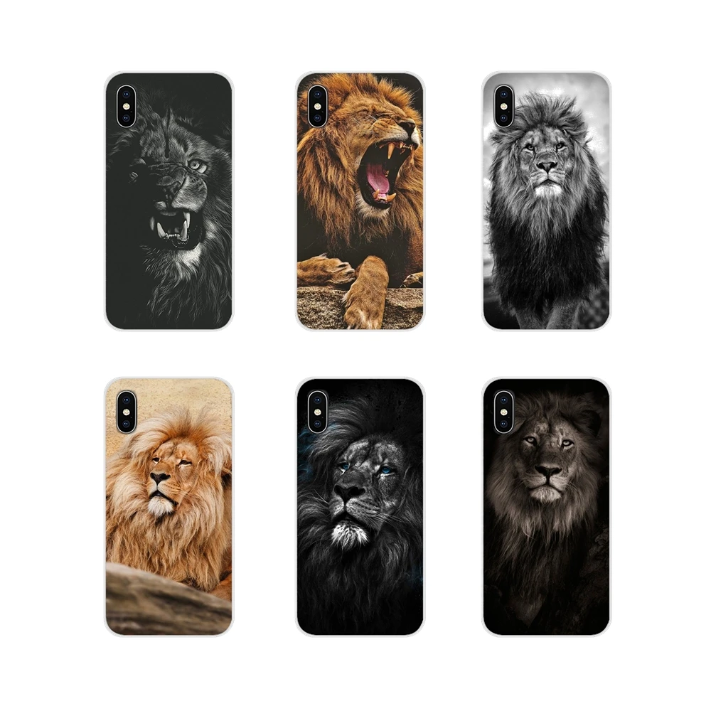 Лев альфа самец аксессуары телефон оболочки чехлы для Apple iPhone X XR XS 11 12Pro MAX 4S 5S 5C SE