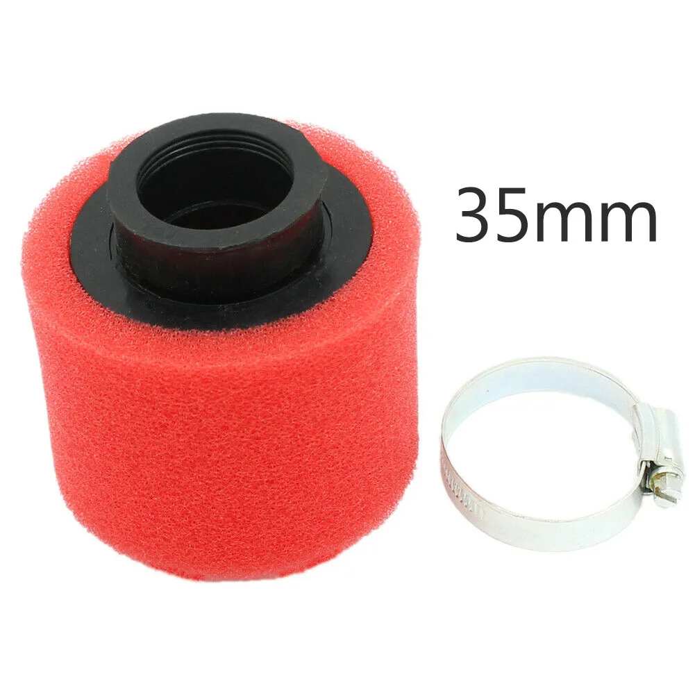 

Racing Air Filter Red+Black Rubber+Sponge Straight Washable 1pc Adjustable