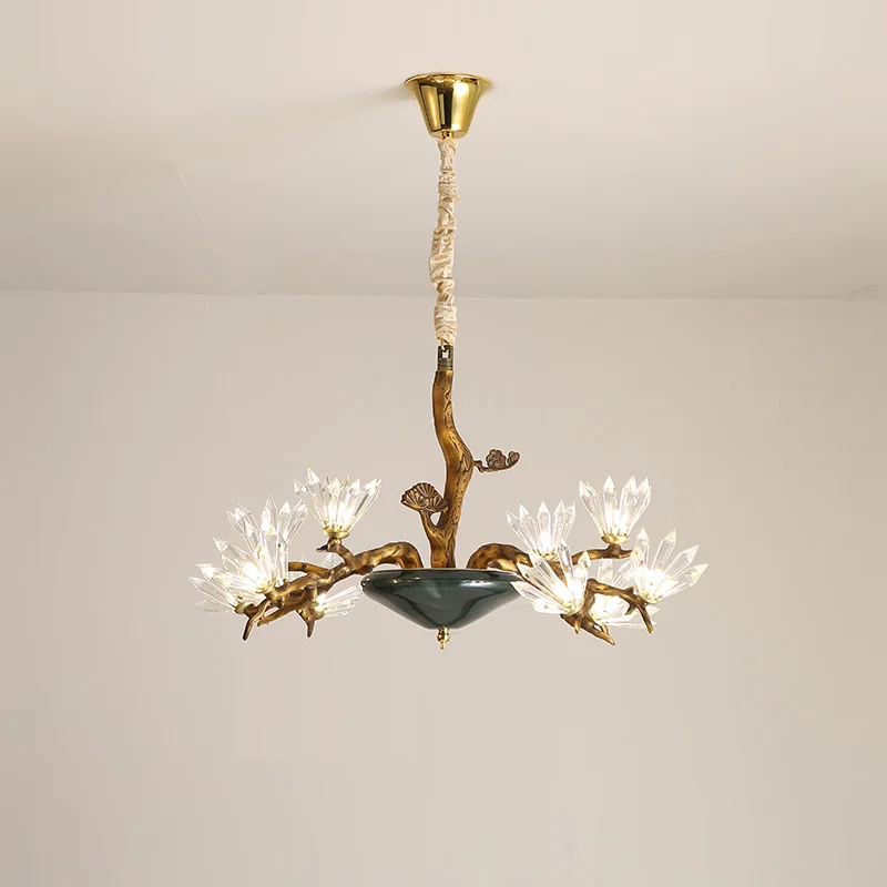 

Vintage Crystal Gold Chandeliers Ceiling Modern Lustre crystal Chandelier Lighting Dining Room Lamp home lighting luminaire