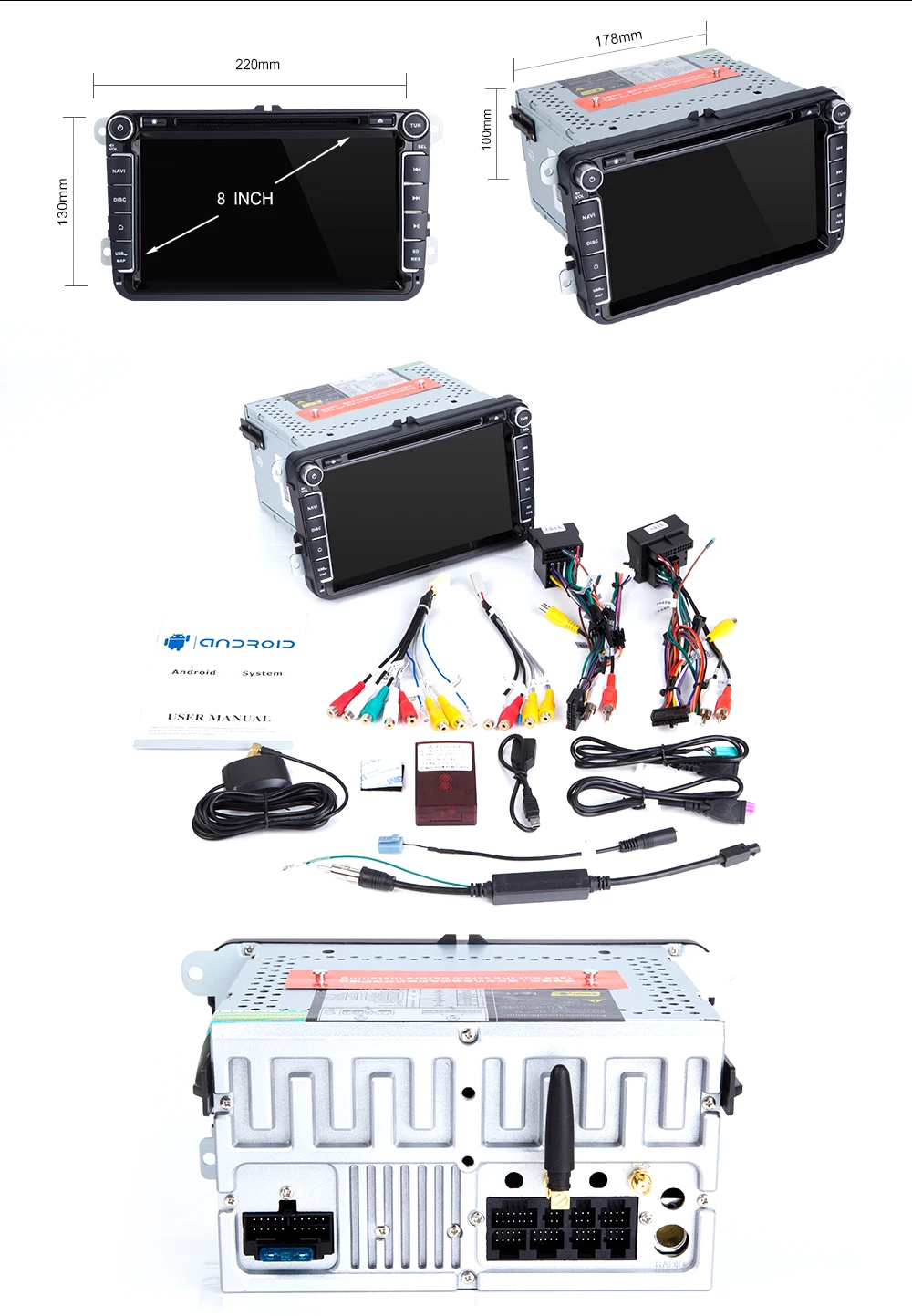 2 Din Android 9 Автомагнитола gps навигация для VW Passat B6 amarok volkswagen Skoda Octavia 2 superb Jetta T5 golf 5 6 мультимедиа