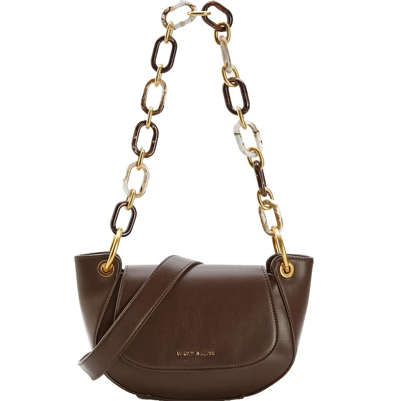 

Spring 2021 new lady's accessories shoulder plus Oblique Cross dual-purpose bag