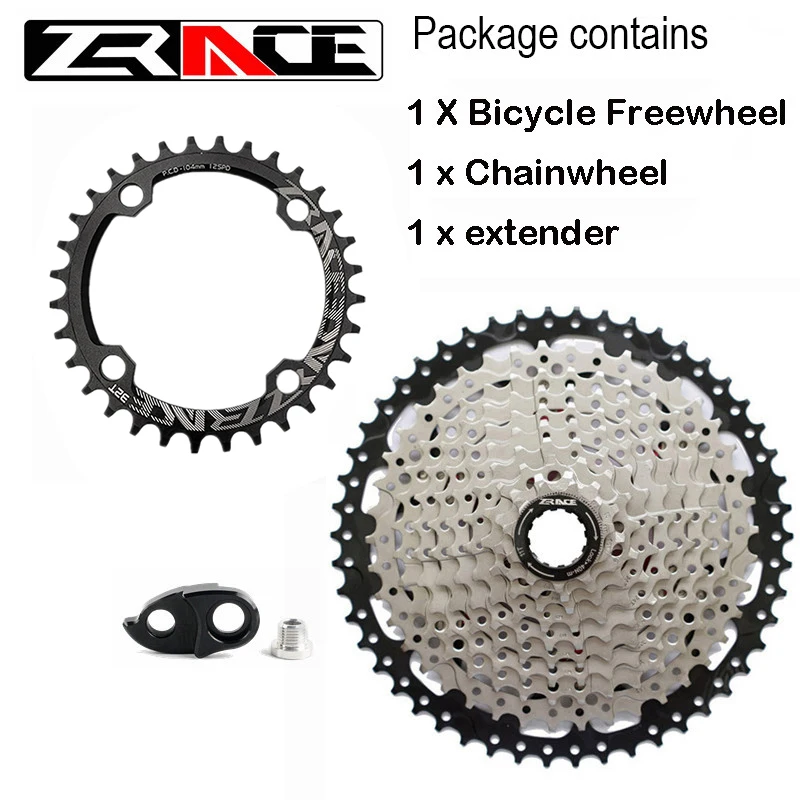 Zracing 104BCD 32 T/34 T/36 T/38 T цепное кольцо + 9 S Freewheel 40T 42T Groupset скоростей набор больших