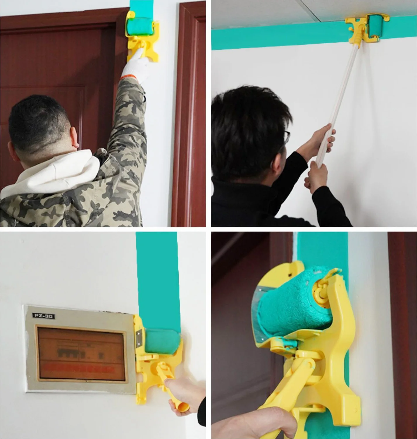 

Clean Cut Proffesional Paint Edger with 2-Pack Replacement Rollers Brush Tool Multifunctional for Home Room Wall Ceilings