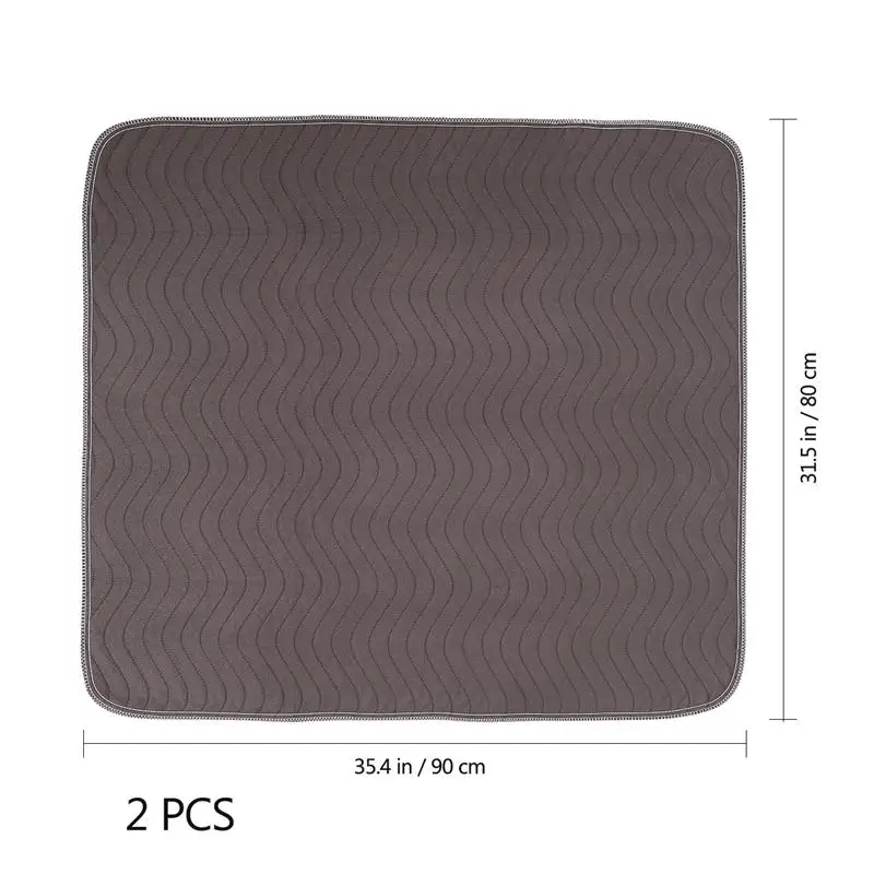 Подушечки для питомцев 2 шт. 90x80 см многоразовые моющиеся водонепроницаемые