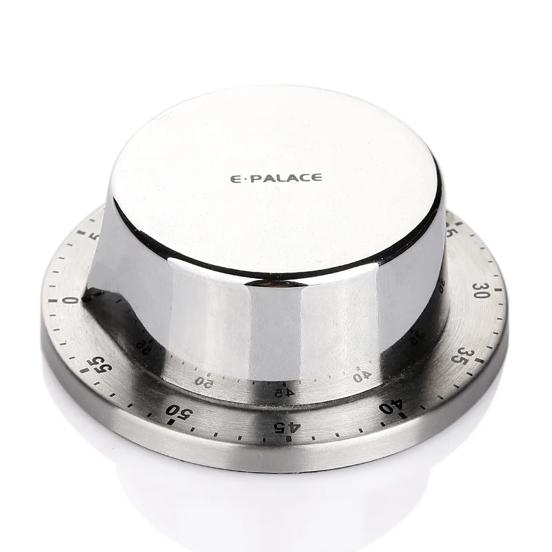 stainless steel mechanical kitchen timer fridge magnetic cooking alarm clock time management pomodoro stopwatch gadgets utensils free global shipping