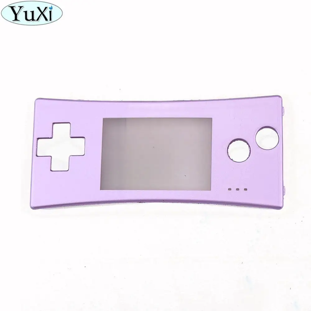 Pink Purple YuXi Замена для NAND для Gameboy Micro Shell Корпус чехол для GBM Хэллоуин передняя рамка - Цвет: Pink Purple