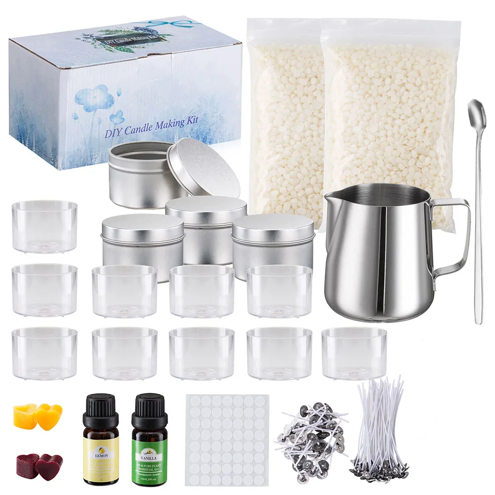 1 set of Candle Making Tool DIY Crafts Kit Soy Wax for Shop Home | Дом и сад