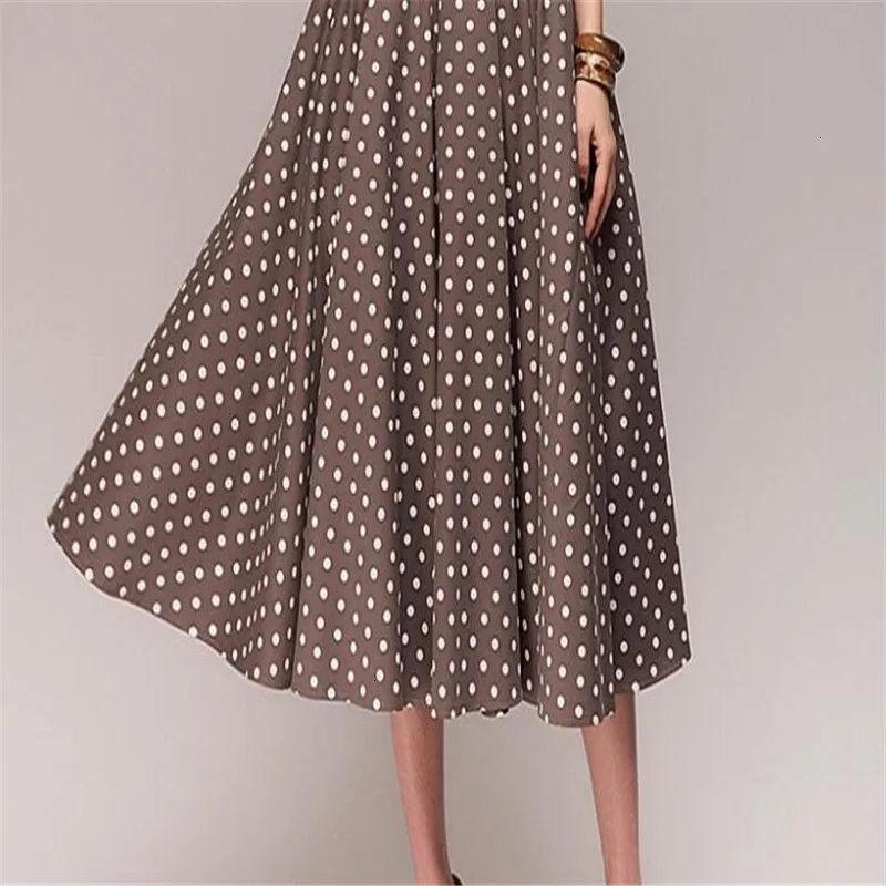 2019 Летнее Длинное Платье в ретро стиле платье горошек без рукавов туника макси