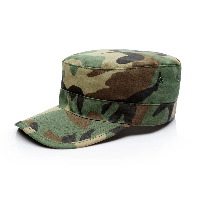 

Summer Camouflage Casual Flat Hat Outdoor Men's and Women's Military Fans Hat Peaked Cap