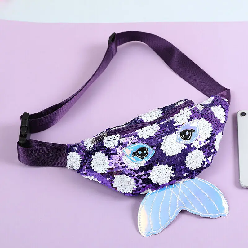 Модная поясная сумка для девочек сумки на ремне Детские поясные мультяшный чехол