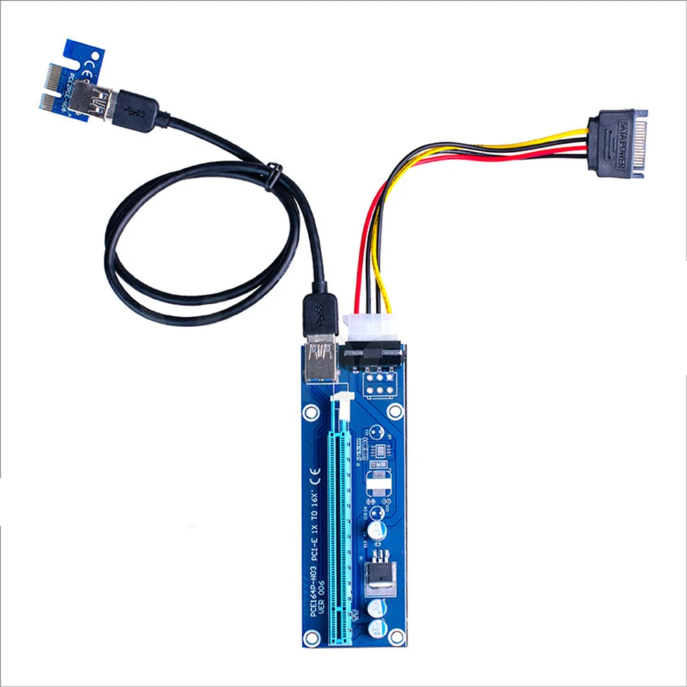 

Extension Cable Computer Cables Transfer Line Ver006 Ver006Pcie1X To 16X Durable Graphics Card PCIE1x To16x Tablets Extender