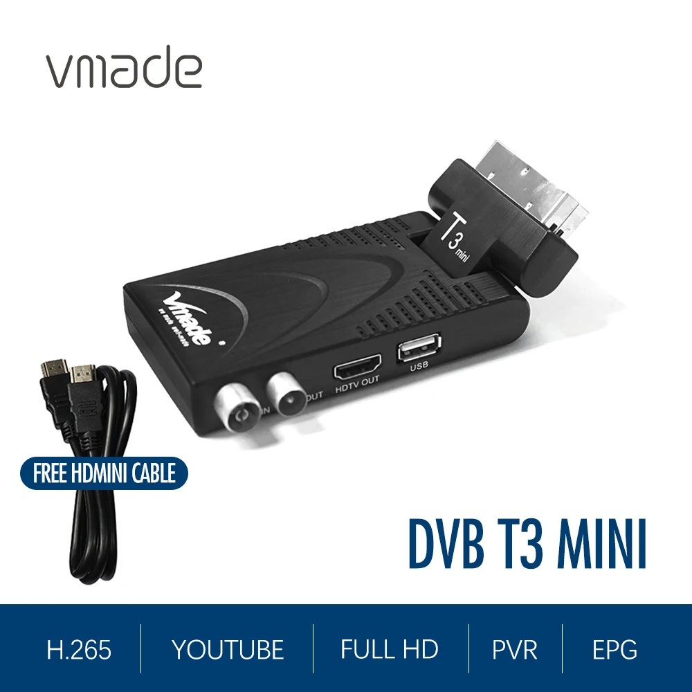 Новейший DVB T2 HD 1080P приемник H.265 HEVC декодер Поддержка Dolby AC3 youtube USB WIFI наземный TV