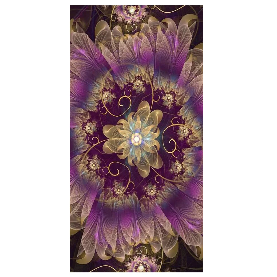 DIY Алмазная мозаика абстрактная бабочка Мандала Цветок картина полная круглая