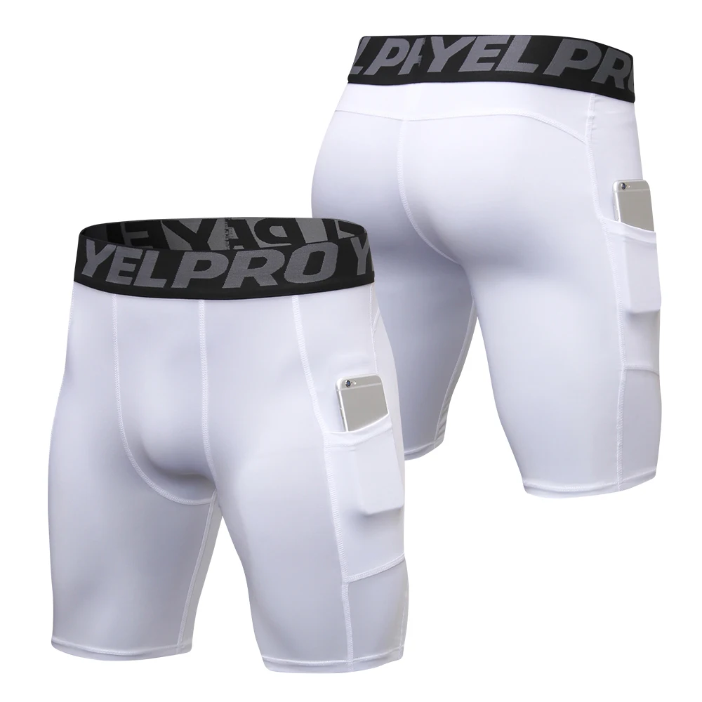 3 Pack Men Running Shorts Training Marathon Quick Dry Fitness Gym Compression Shorts Active Workout Sport Shorts With Pocket