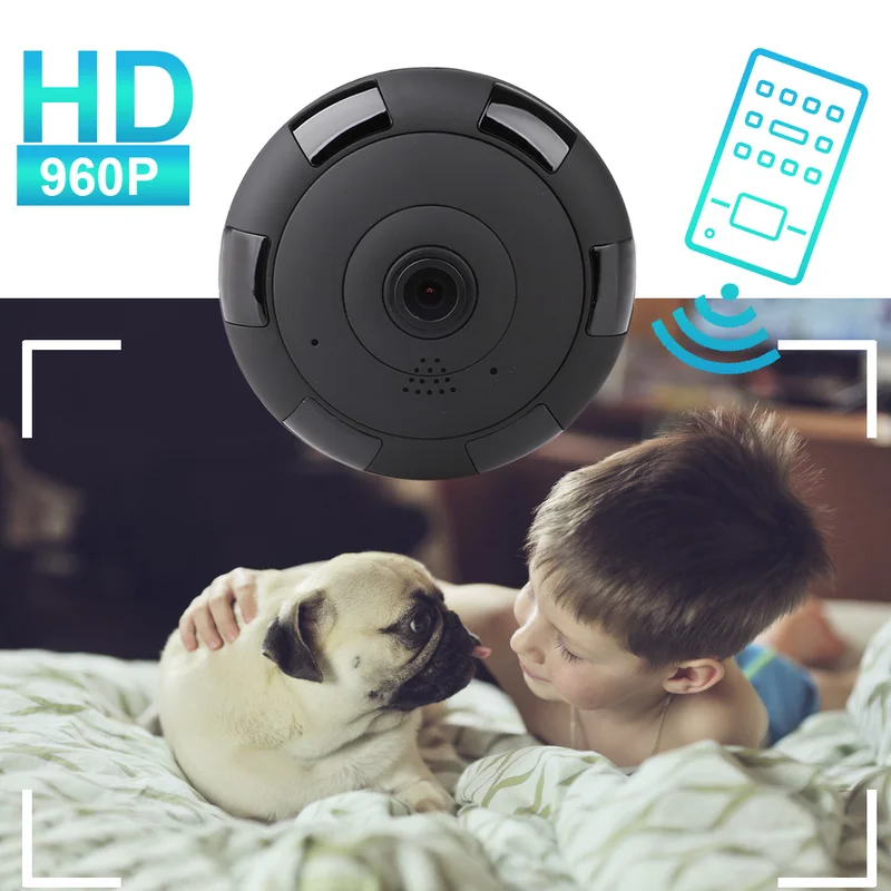 HD 960P Wi-Fi Камера Очки виртуальной реальности VR 360 ° панорамный домашней