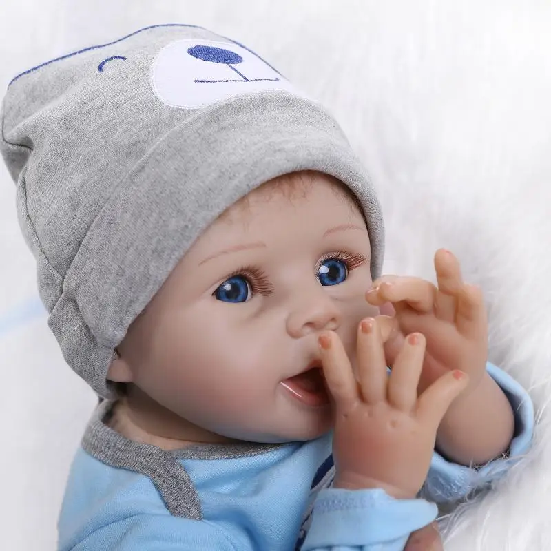 55 см Кукла Reborn Baby для мальчика тканевая Мягкая Реалистичная кукла bebe reborn детская