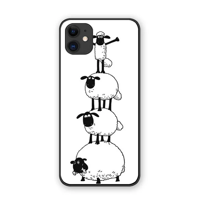 4 Чехлы для телефонов Shaun the Sheep cartoon Farmageddon для iphone 6S 6 7 8 Plus черный силиконовый чехол для iphone 11 Pro MAX X XS XR - Цвет: 4