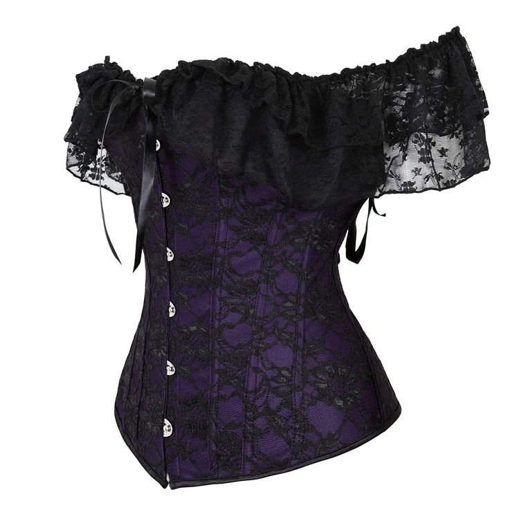Женские облегающие Корсеты на шнуровке с пряжками CT018 | Женская одежда