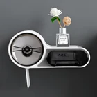 Держатель для туалетной бумаги в ванную комнату, коробка для салфеток, настенный поднос для туалетной бумаги, коробка для хранения рулонной бумаги, полка для хранения без отверстий