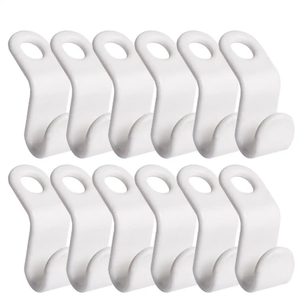 

12 Pcs Mini Clothes Hanger Connector Cascading Hook Wardrobe Closet Organizer Clothes Hanger