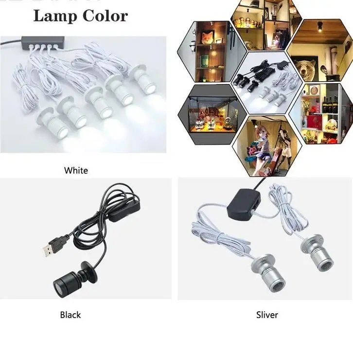 Приглушаемый Светодиодный точечный светильник с USB 5 В 1 Вт | Освещение