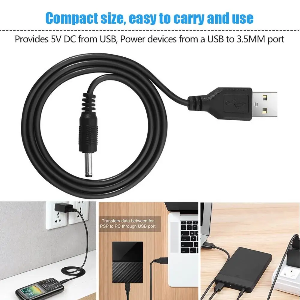 USB 2 0 Тип мужчина к 3 5 мм DC Мощность штекер стерео электронное устройство баррель