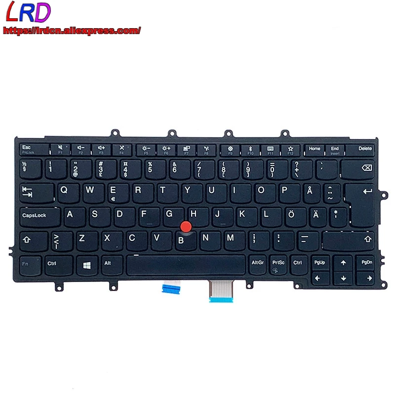 Новая Оригинальная шведская финская Клавиатура для ноутбука Lenovo Thinkpad X270 A275 X240 X250