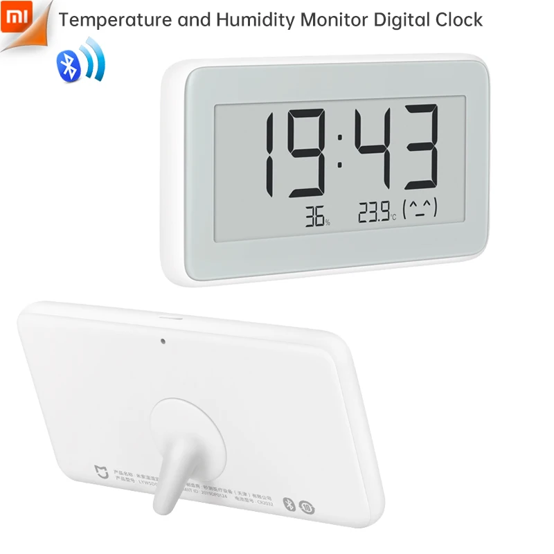 

Цифровые часы Xiaomi Mijia с мониторингом температуры и влажности, Bluetooth, высокочувствительные магнитные наклейки, экран E-ink