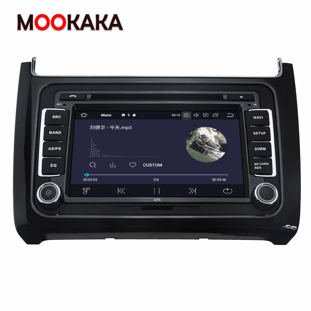 Автомобильный радиоприемник Carplay Android 10 0 4 + 64 ГБ для Volkswagen Polo 2015 2016 2017 сенсорный