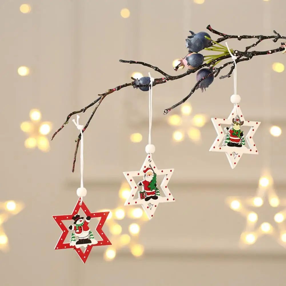 

Festival Widely Use Hollow Design DIY Craft Christmas Hanging Pendants for Christmas