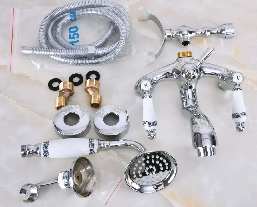 Настенный хромированный смеситель для раковины и ванной комнаты|Смесители