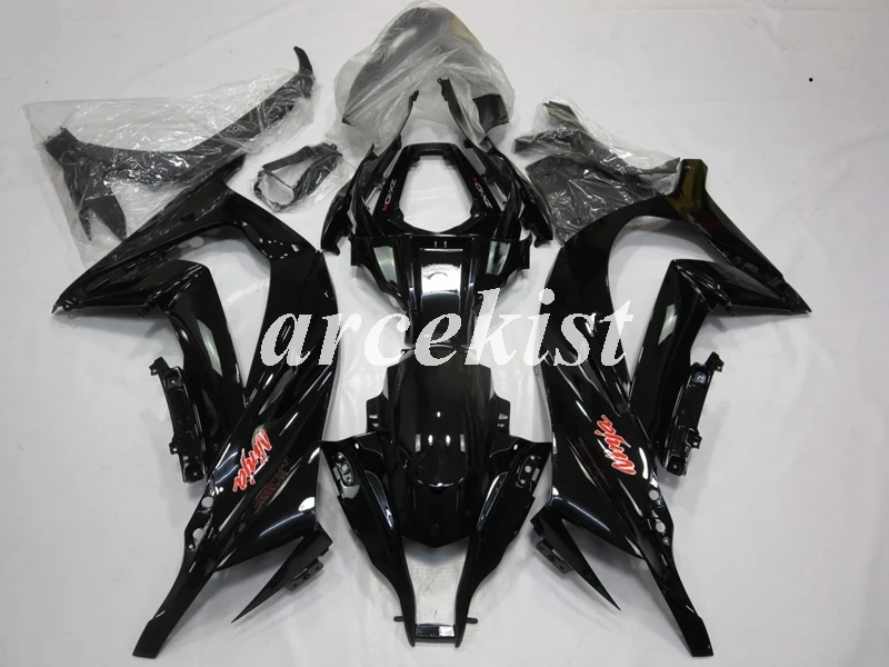 

Новый ABS Полный обтекатели комплект подходит для kawasaki Ninja ZX-10R ZX10R 2011 2012 2013 2014 2015 Кузов Набор для детей 11, 12, 13, 14, 15, черный