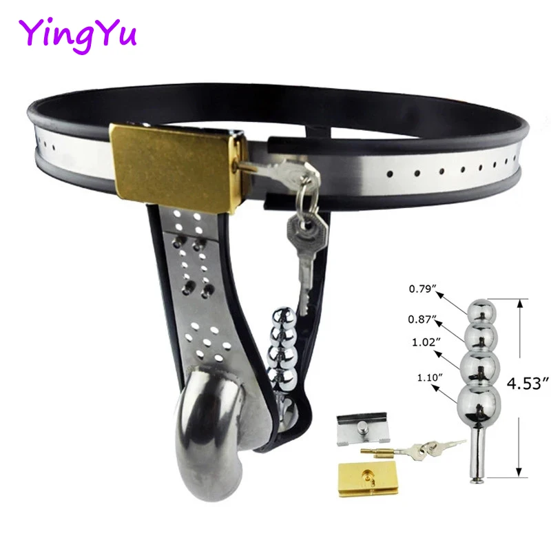 Пояс верности мужской из нержавеющей стали БДСМ клетка целомудрия интимные