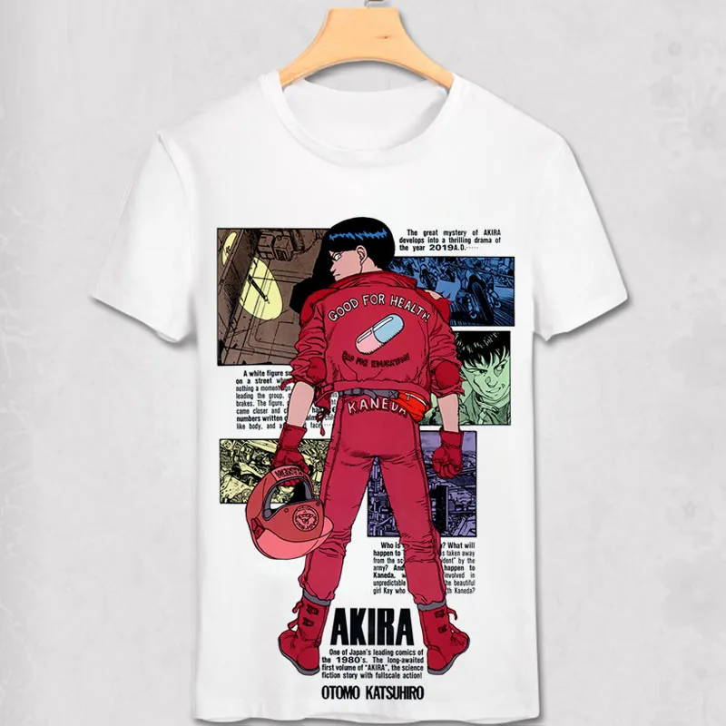 

Akira футболка Kaneda мотоциклетная V7 манга K.Otomo Neo Tokoyo Топ футболка Японская известная научная фантастика фильм 3D печать Harajuku одежда