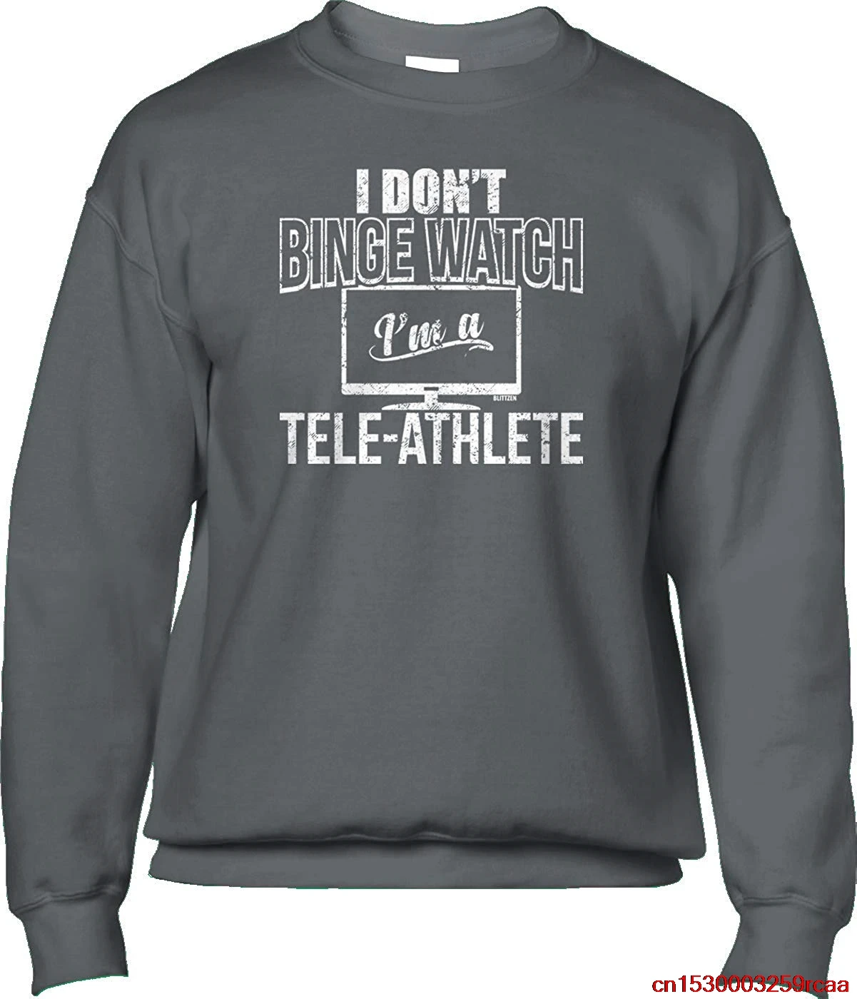 FGHFG Мужская толстовка I Dont Binge Watch Im A TeleFGHFG Athlete |Мужские футболки| |
