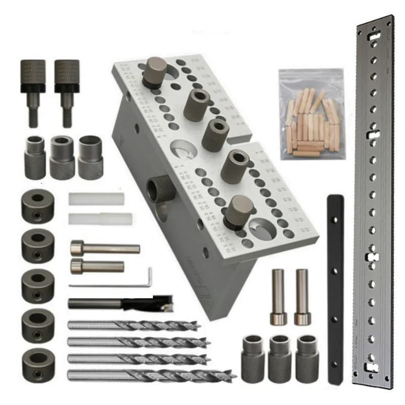 Приспособление для установки дюбелей мебели быстрое соединение 3 в 1